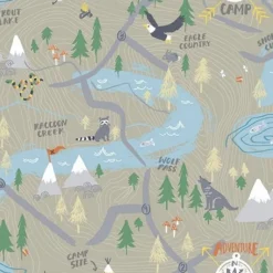 Seabrook FA41906 Campground Wallpaper> Damask, Trellis & Geometrics