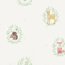 Seabrook FA41105 Furry Friends Wallpaper> Kids