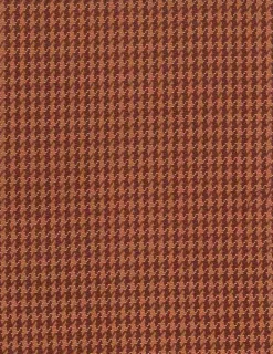 Laura Kiran Fine Houndstooth Tomato Fabric> Plaids & Checks