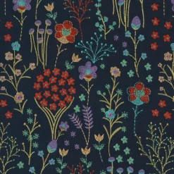 PKaufmann_inc/PKL Floral Feast Emb 410522 Twilight PK Lifestyles Fabric> Specialty