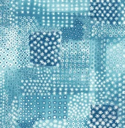 Brewster/ASP Flower Power Indigo Patchwork Wallpaper> Damask, Trellis & Geometrics