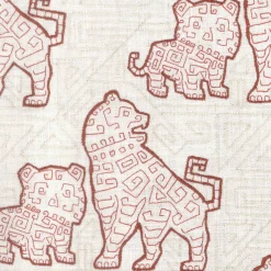Regal Foo Dog Carmine Fabric> Specialty
