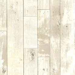 Brewster For Your Bath III Ashwile Taupe Wood Wallpaper> Brick, Stone & Wood