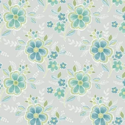 Brewster For Your Bath III Chloe Green Floral Wallpaper Online