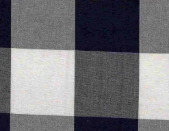 Laura Kiran Four Inch Check 3170 Navy Fabric New