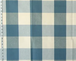 Laura Kiran Four Inch Check 3170 Ocean Fabric Online