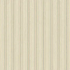 York French Ticking Khaki/Light Blue Magnolia Home Vol. II Wallpaper New