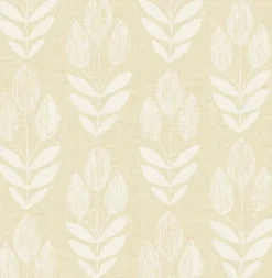 Brewster Garland Wheat Block Tulip Wallpaper> Architectural