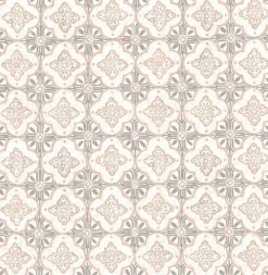 Brewster/ASP Geo Pink Quatrefoil Wallpaper Clearance