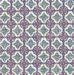 Brewster/ASP Geo Violet Quatrefoil Wallpaper Hot