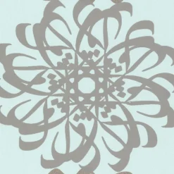 Brewster Hazar Afsan Aquamarine Modern Medallion Wallpaper Discount