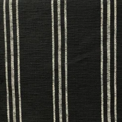 Stock/Regal Highlander Slub Stripe Coal Black White Regal Fabric> Stripes & Chevrons