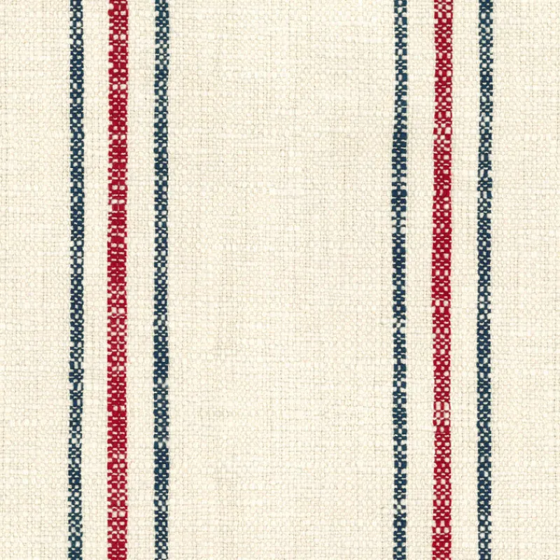 Regal Highlander Slub Stripe Red Fabric