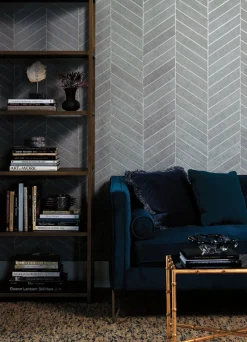 York HO2106 Light Gray Atelier Herringbone Wallpaper Online