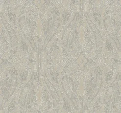 York HO2135 Off White Ascot Damask Wallpaper New