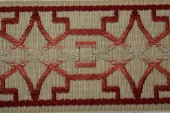 Stock/Fabricut Irwell Imatra Deep Coral 3.5" Flat Tape Trim By Charlotte Moss Fabricut> Toile