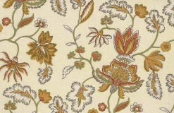 Laura Kiran Java Handprint Autumn Fabric> Florals