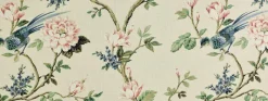 Covington Joybird 178 Silk Fabric> Florals