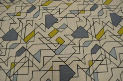 Stock/Closeout Junction Slate Vision Fabric> Damask, Trellis & Geometrics