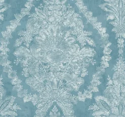 York KT2213 Blue Charleston Damask Wallpaper> Florals