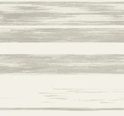 York KT2155 White/Grey Horizontal Dry Brush Wallpaper New