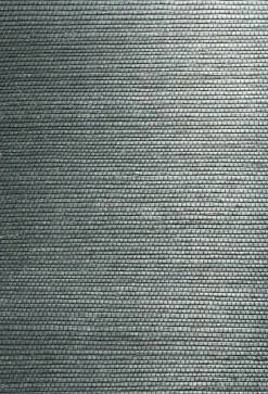 Brewster Kumiko Green Grasscloth Wallpaper New