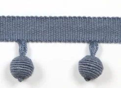 Europatex Le Lin Beaded Fringe Blue Trim Sale