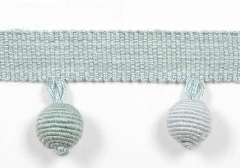 Europatex Le Lin Beaded Fringe Cornflower Trim Hot