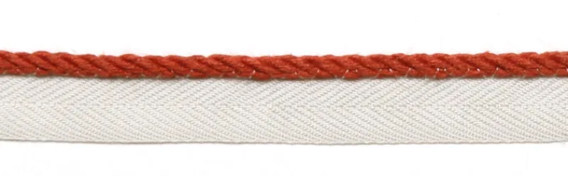 Europatex Le Lin 1/8" Micro Cord Coral Trim New
