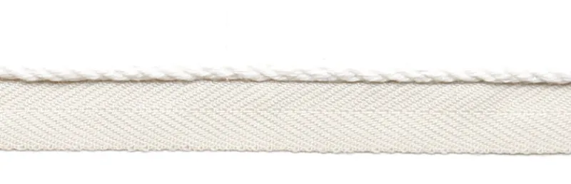 Europatex Le Lin 1/8" Micro Cord White Trim Outlet