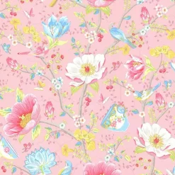 Brewster Leizu Pink Chinese Garden Wallpaper Best