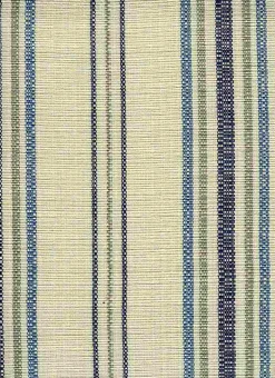 Laura Kiran Lisbon Stripe Blue Fabric Sale