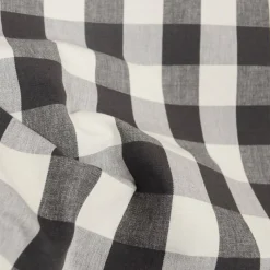 Stock/Heritage/Roth Lyme Charcoal Check Plaid Fabric> Plaids & Checks