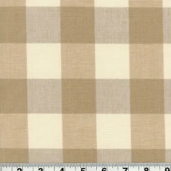 Stock/Heritage/Roth Lyme Khaki Fabric> Plaids & Checks