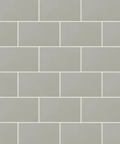 Brewster 2814-M1123 Neale Light Grey Subway Tile Wallpaper Outlet