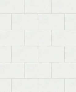 Brewster 2814-M1054 Neale White Subway Tile Wallpaper Online