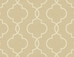 Brewster Malo Wheat Sisal Ogee Wallpaper Outlet