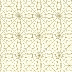 Brewster Marqueterie Gold Mosaic Geometric Wallpaper> Florals