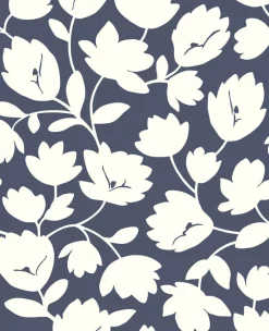Brewster/ASP Matilda Navy Floral Wallpaper> Architectural