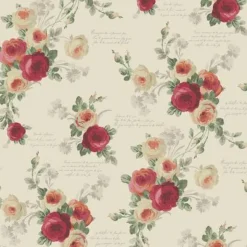 York MH1526 Heirloom Rose Wallpaper> Damask, Trellis & Geometrics