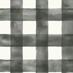 York MH1516 Watercolor Check Wallpaper> Damask, Trellis & Geometrics