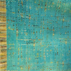 Stock/Covington Moonstruck Tourmaline Covington Cut Velvet Fabric> Velvets & Mohairs