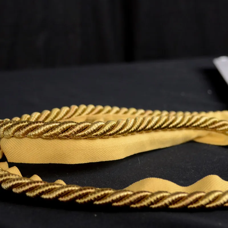 Stock/Belagio Mulberry BC10003 61 Gold Lip Cord Trim> Toile