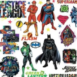York/RoomMates Murals Justice League Wall Decals Mural Hot
