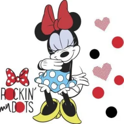 York/RoomMates Murals Minnie Rocks the Dots Giant Wall Decal Mural> Mens & Lodge