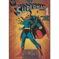 York/RoomMates Murals Superman Kryptonite Comic Cover Mural Sale