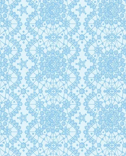 Brewster Myte Cyaan Lace Wallpaper Hot