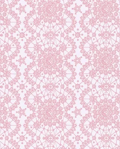 Brewster Myte Pink Lace Wallpaper Clearance