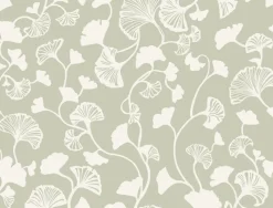 York NA0574 Green Gingko Trail Wallpaper Sale