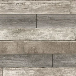 Brewster NU1690 Reclaimed Wood Plank Natural Peel and Stick Wallpaper> Damask, Trellis & Geometrics